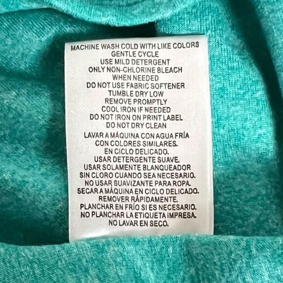 Weatherproof 32 Degrees Women's Scoop Neck Tee M Turquoise Short Sleeve Casual - Picture 5 of 5